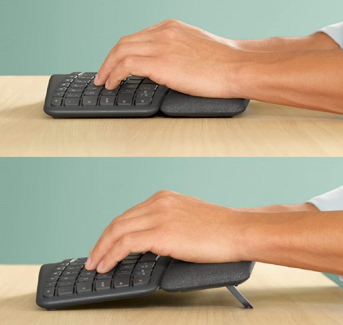 Logitech ERGO K860 lift feature