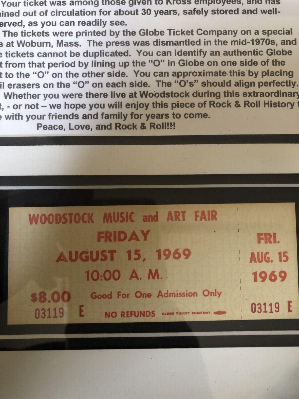collectible concert tickets worth a fortune