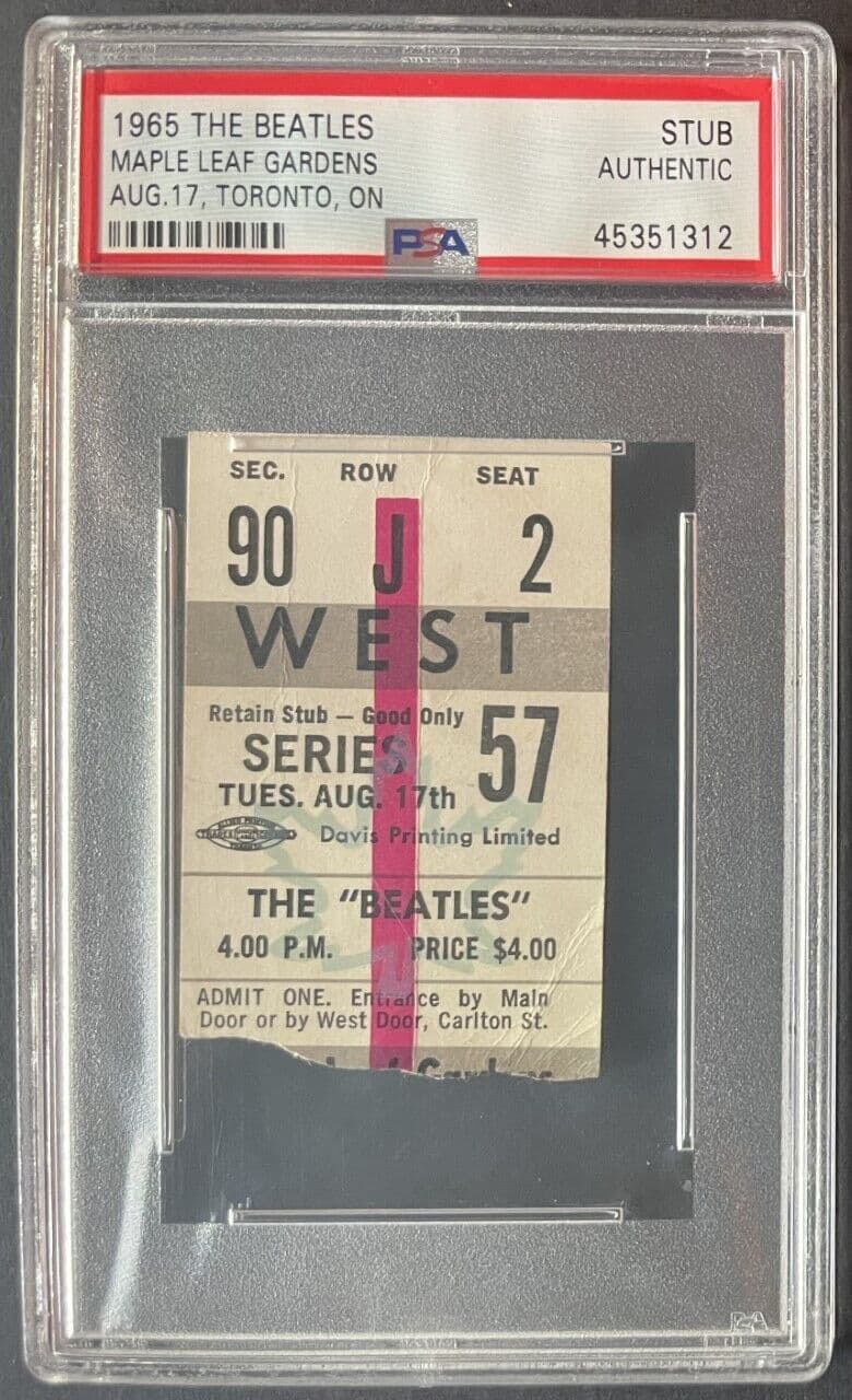 collectible concert tickets worth a fortune