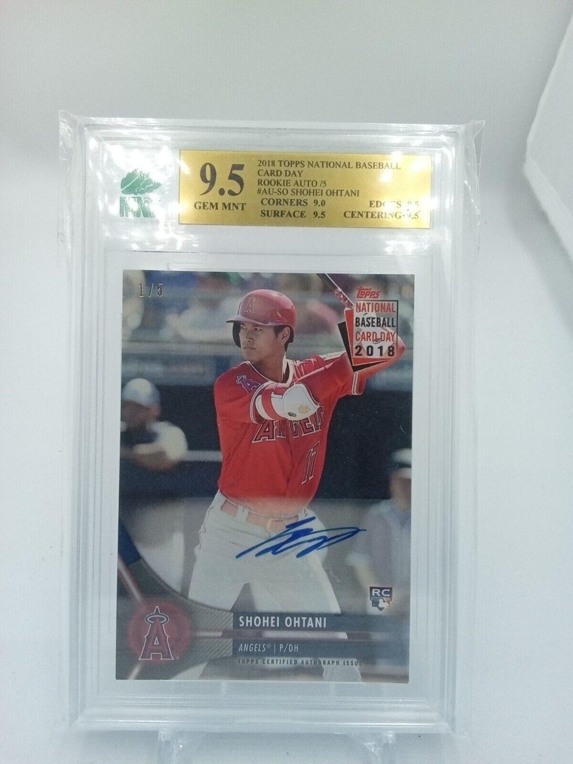 most valuable shohei ohtani rookie cards