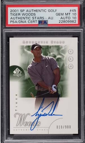 valuable Tiger Woods memorabilia