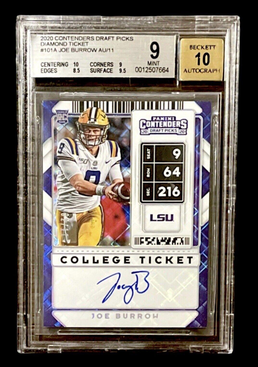 contenders draft picks; joe burrow rookie card