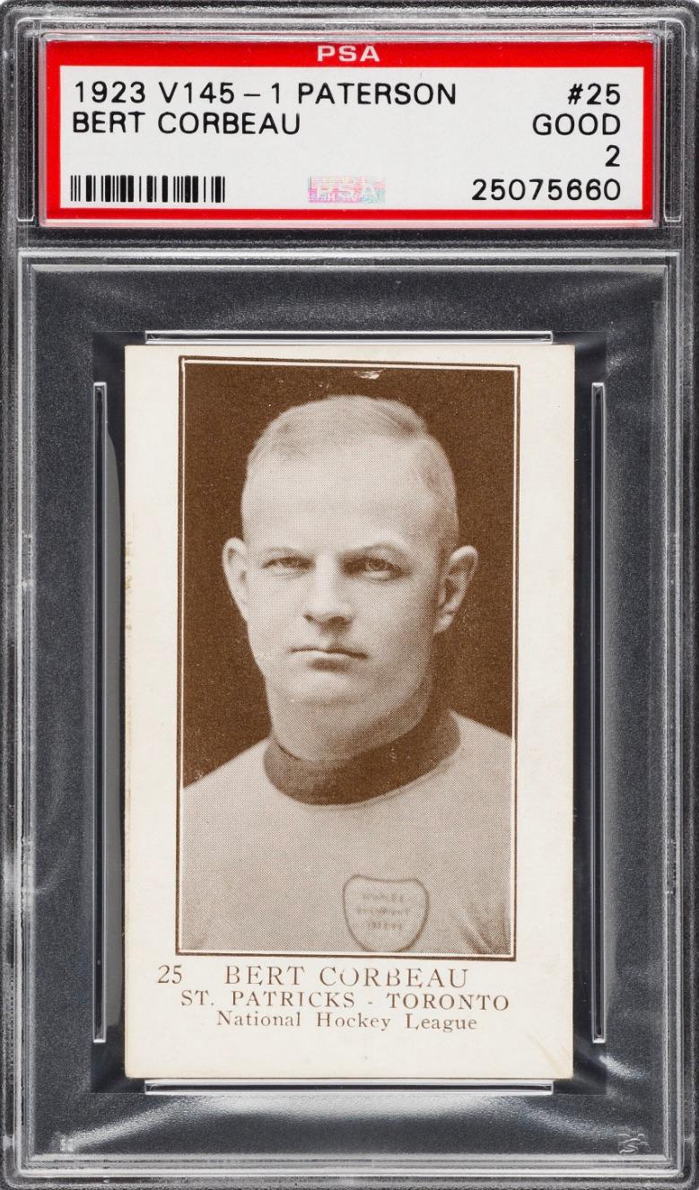 1923 Bert Corbeau Rookie Card