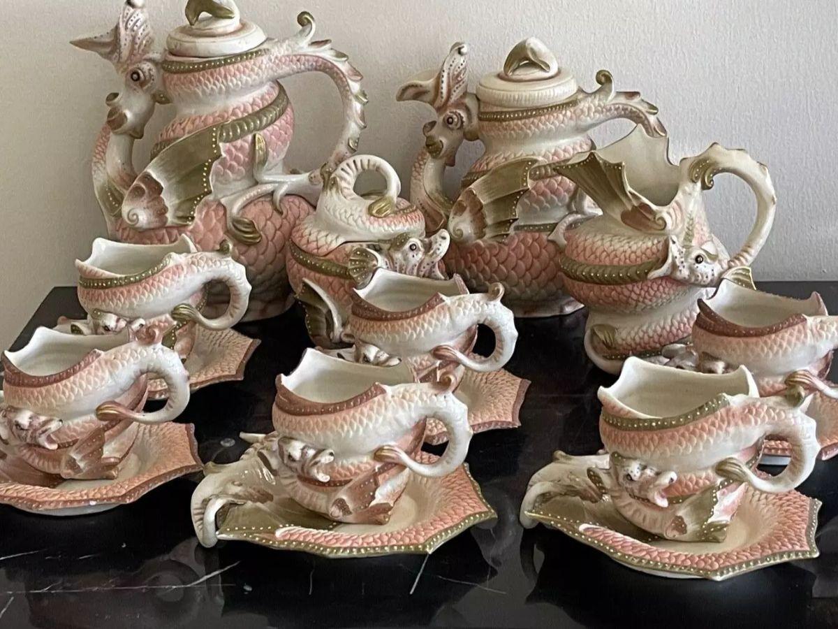 Ernst Bohne Söhne Blue Anchor Mark Tea Serving Set, eBay