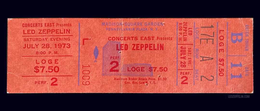 Led Zeppelin at Madison Square Garden