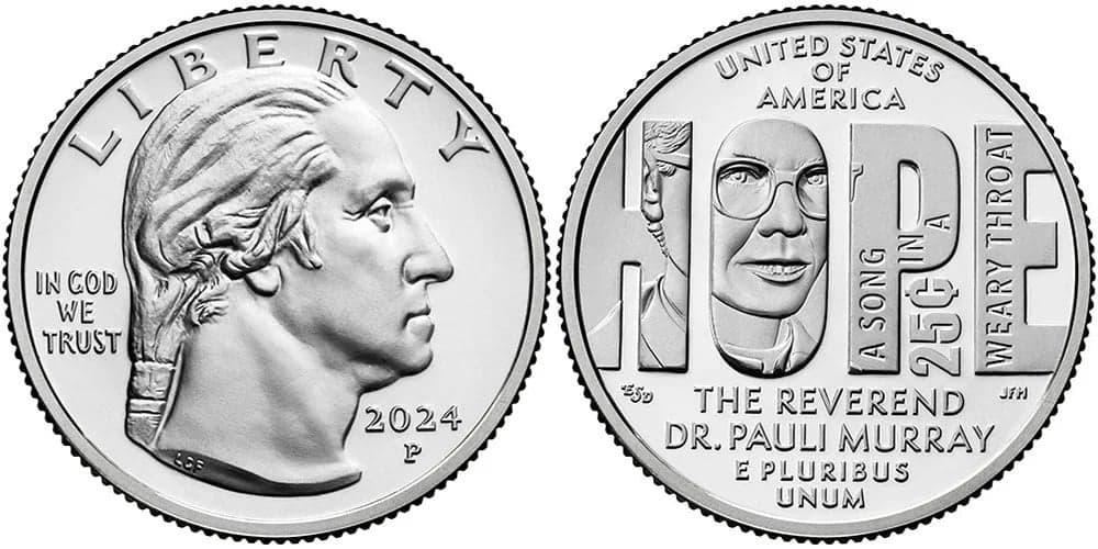 rev. dr. pauli murray quarter