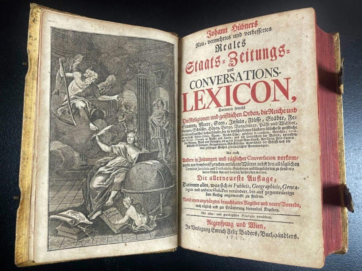 1757 Johann Hubner's Conversations Lexicon eBay