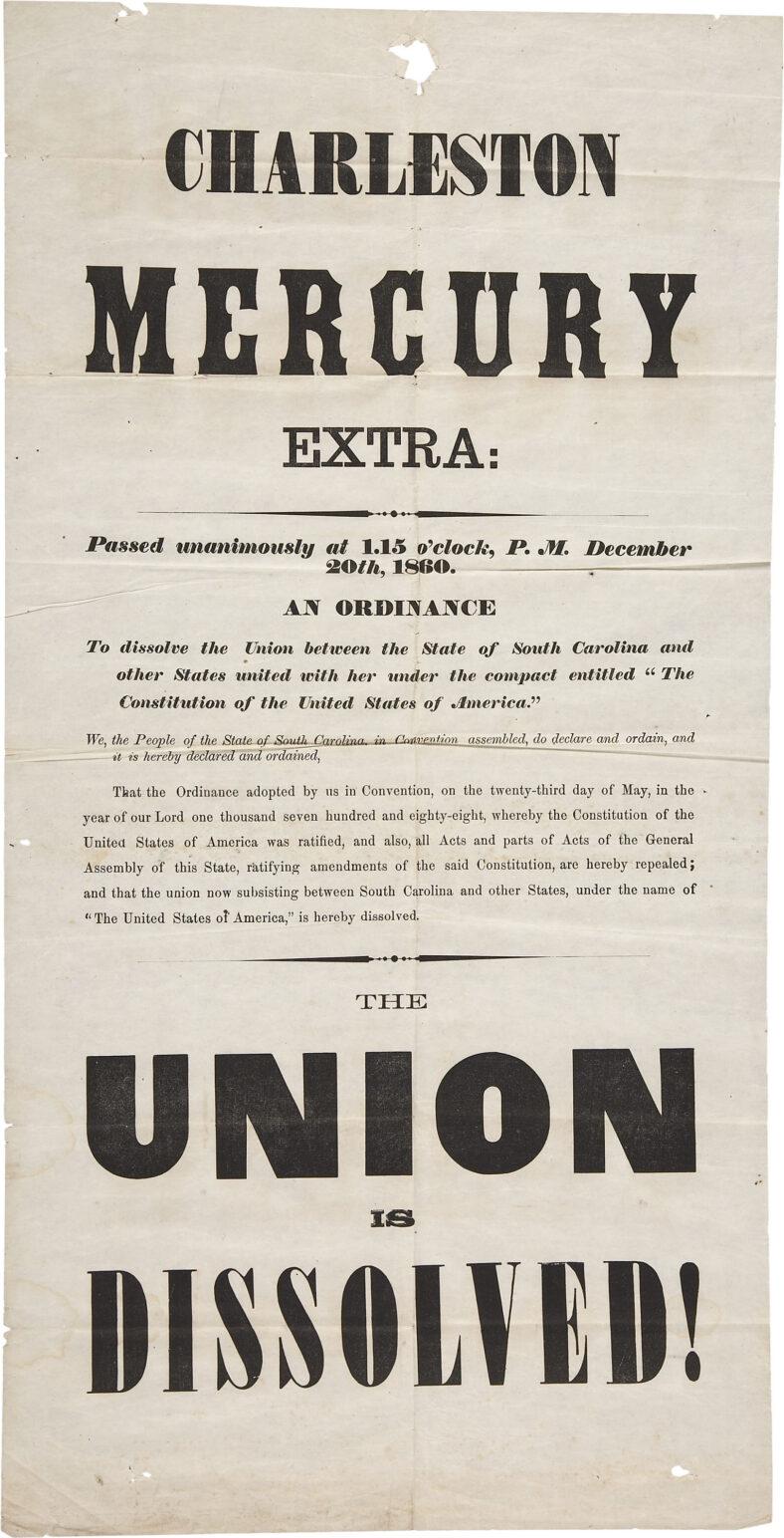 Charleston Mercury - Secession