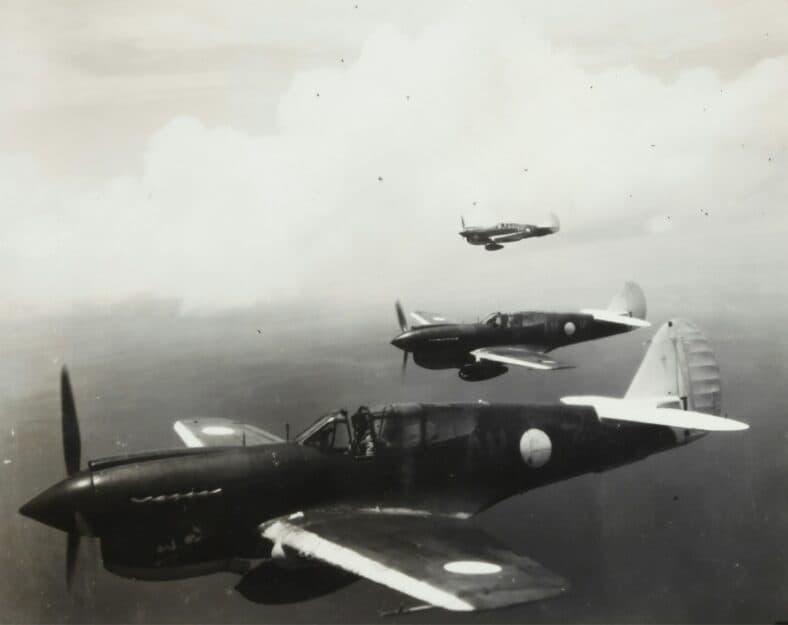world war ii planes in air
