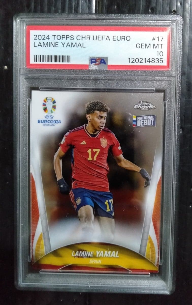 2024 Topps Chrome UEFA Euro Auto SuperFractor Lamine Yamal 1/1