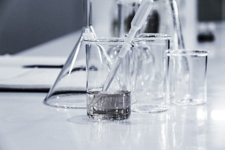 liquid in beaker