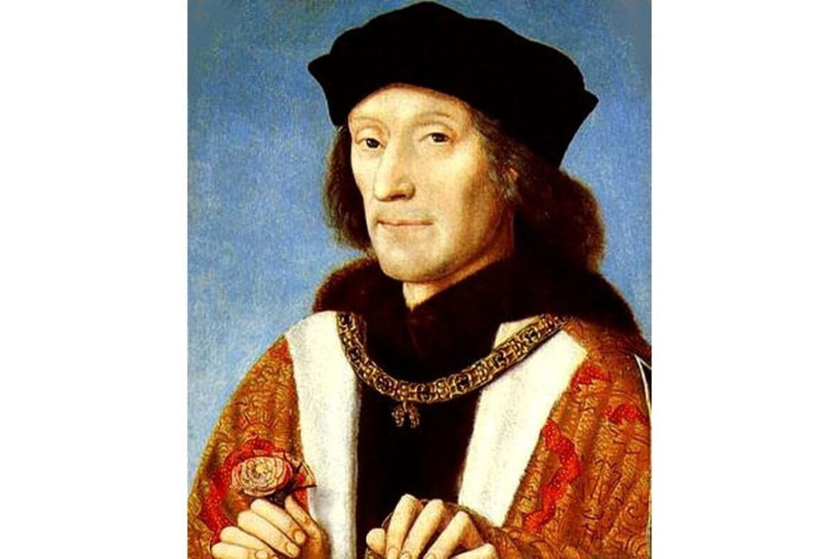 Credit: Michel Sittow, Wiki Commons ( [[File:Henry Tudor of England cropped.jpg|Henry_Tudor_of_England_cropped]])