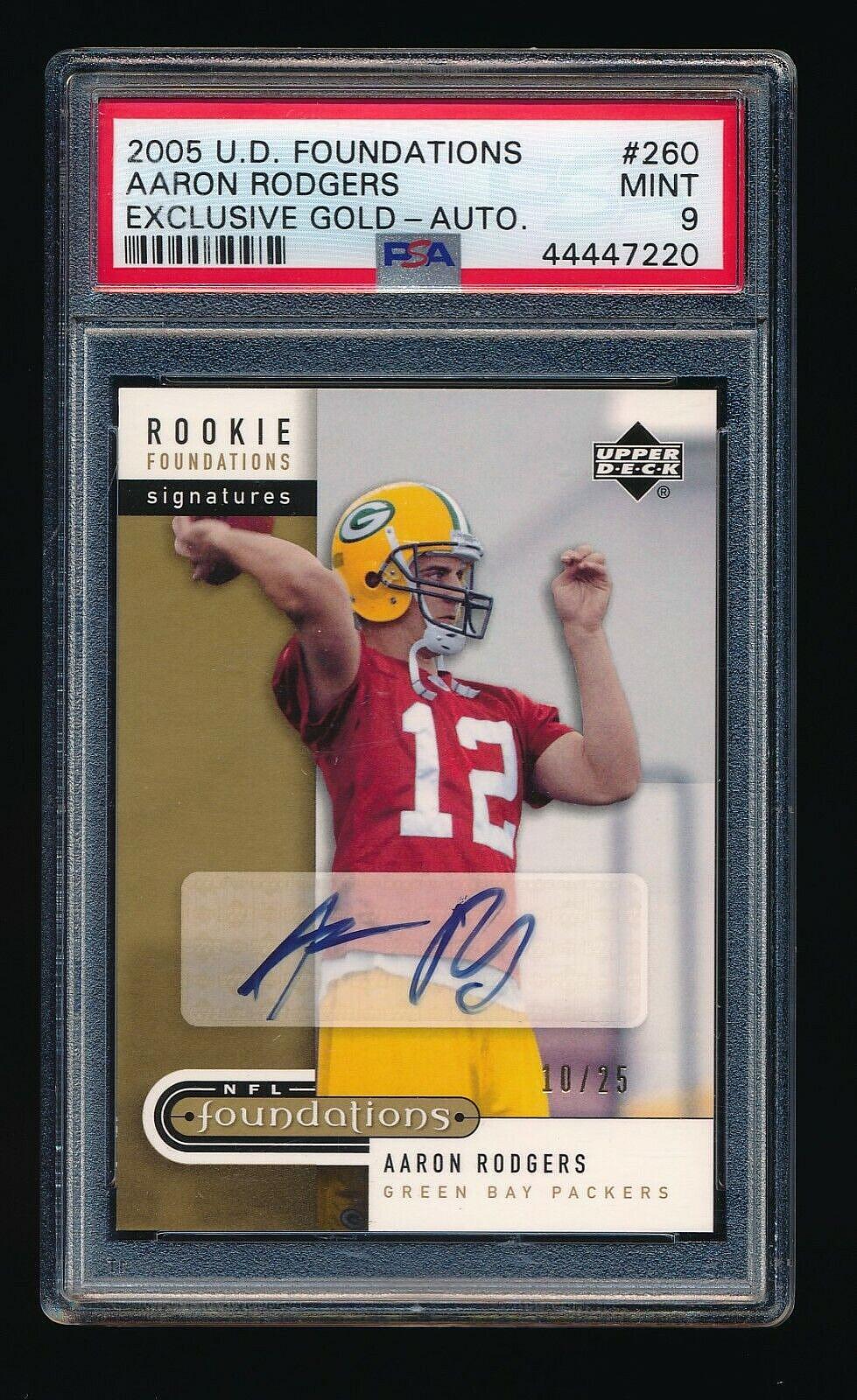 Most valuable Aaron Rodgers rookie cards: 2005 Upper Decks Foundation Signature