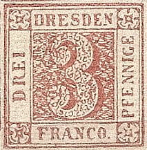 1850 Sachen 3 Pfennige Red Wiki Commons