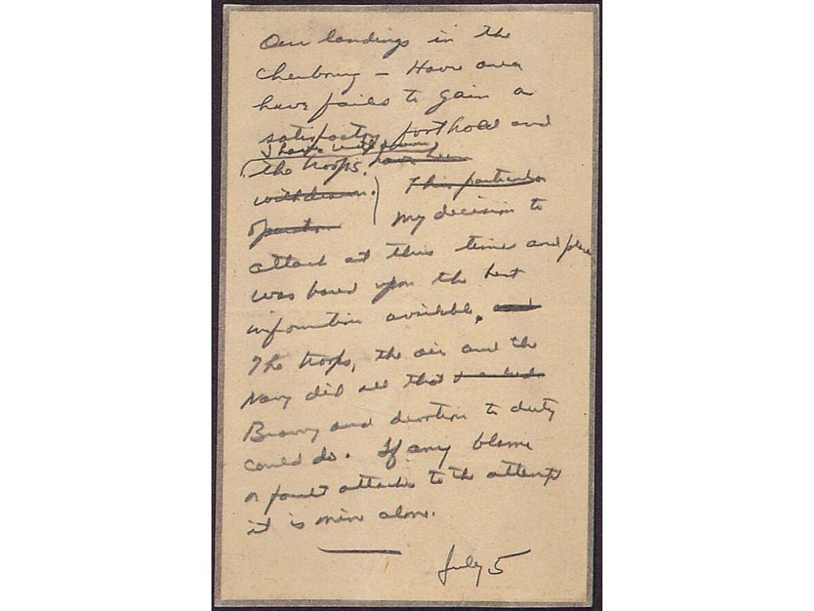 D-Day Message National Archives