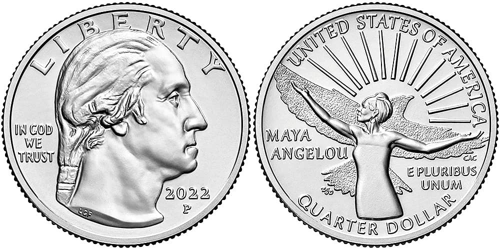 maya angelou quarter