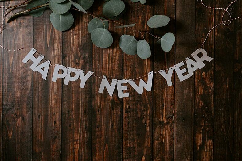 happy new year sign