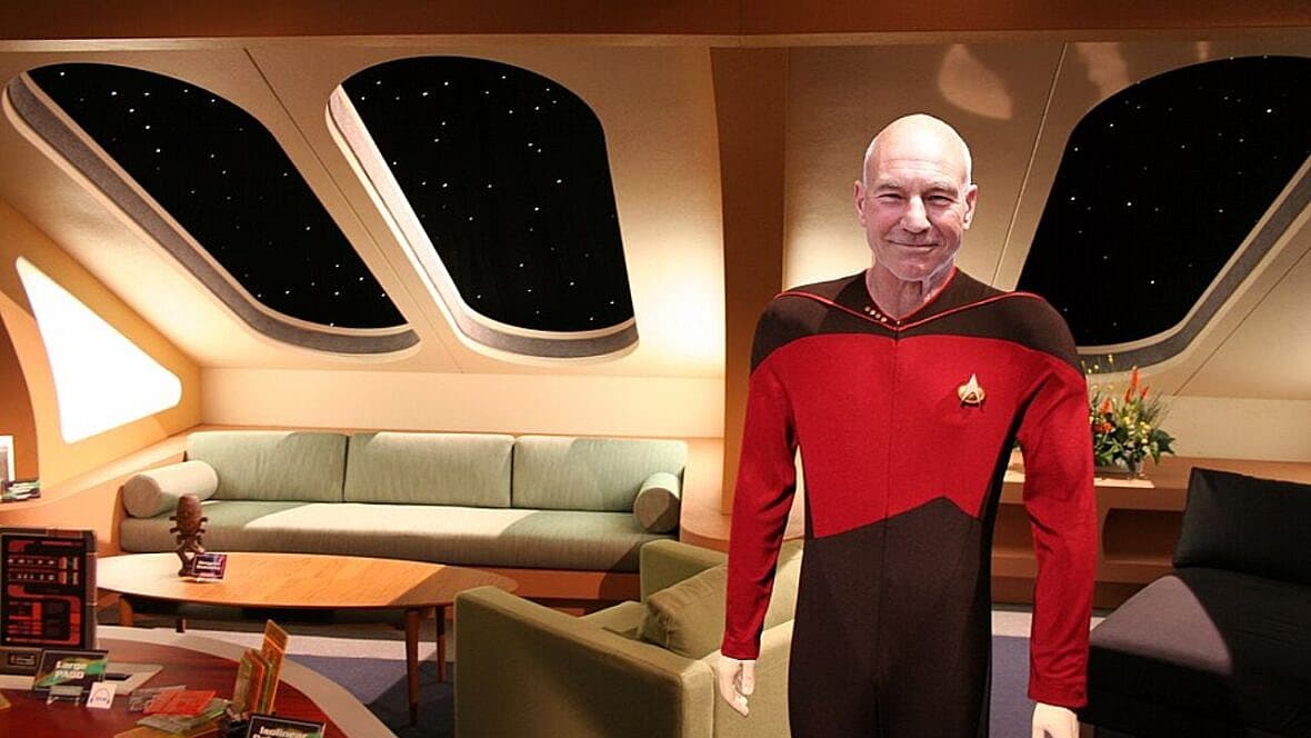 Enterprise-D crew quarters with captain Jean-Luc Picard Credit Derek Springer, Wiki Media (Creative Commons Attribution-Share Alike 3.0 Unported license)