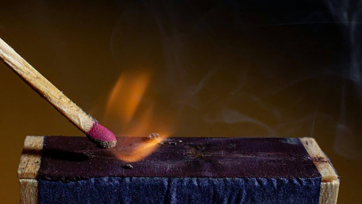 striking a match