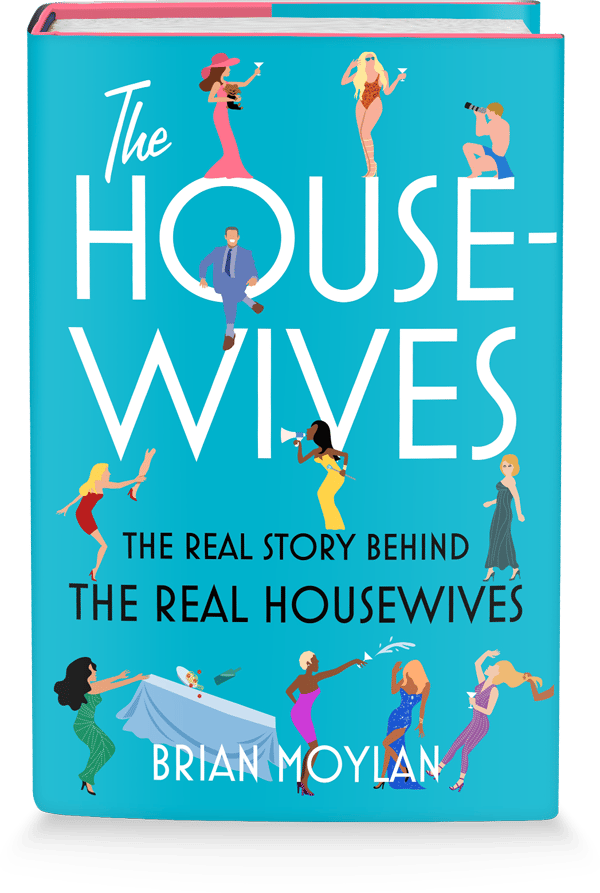 The book The Housewives: The Real Story Behind The Real Housewives, one of the Real Housewives collectibles you can purchase.  