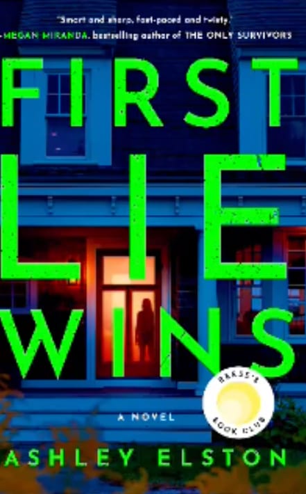 First Lie Wins, one of the best thriller books right now. 