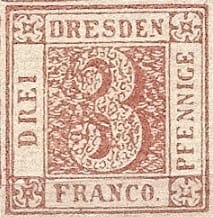 1850 Sachen 3 Pfennige Red Wiki Commons