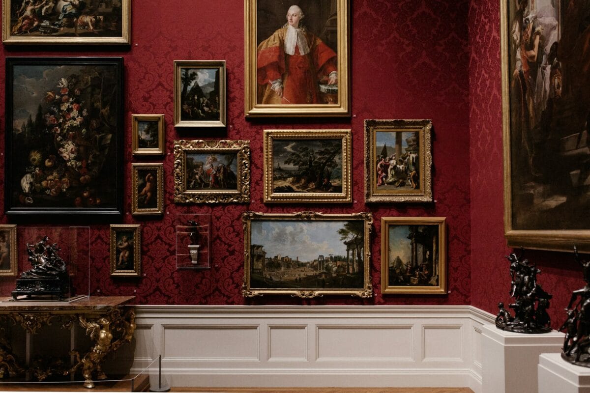 paintings on a red wall / most controversial paintings
