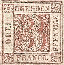 1850 Sachen 3 Pfennige Red Wiki Commons