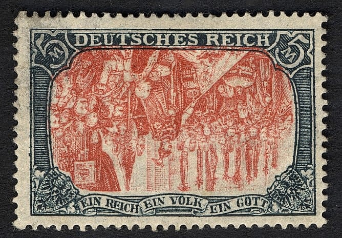 5M Kaiser Wilhelm II Invert Error National Postal Museum