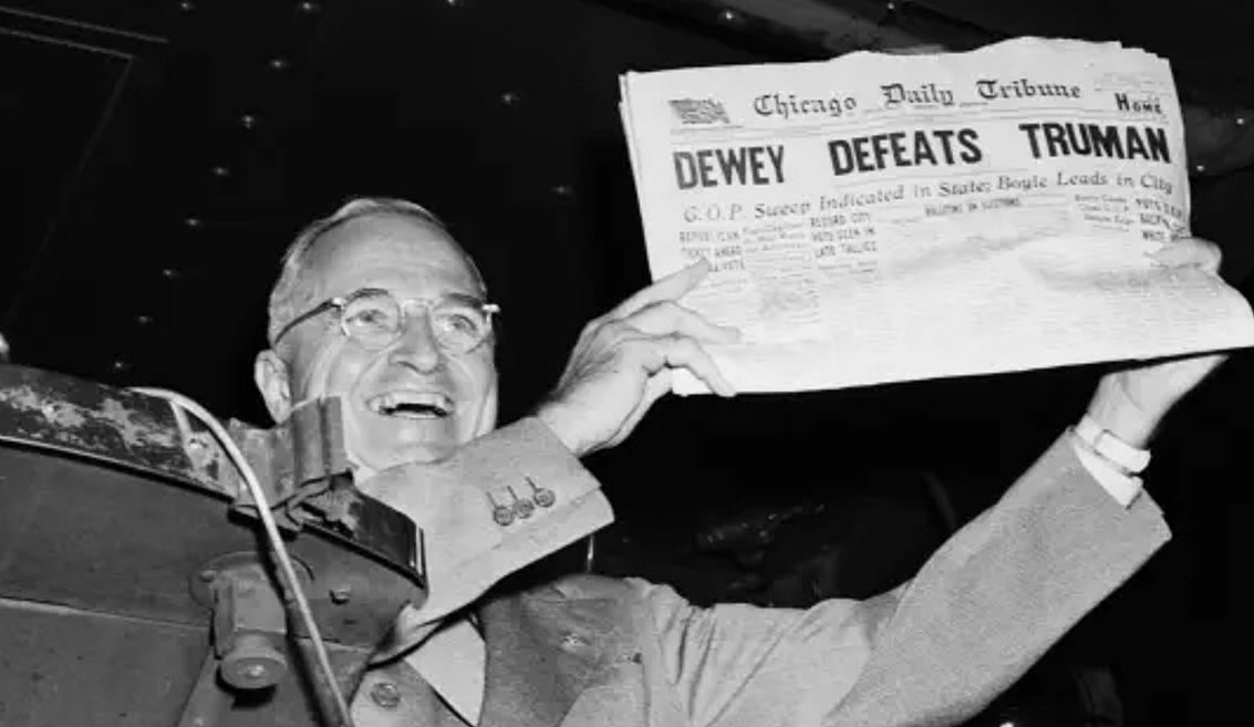 Chicago Tribune Wrong Winner, History