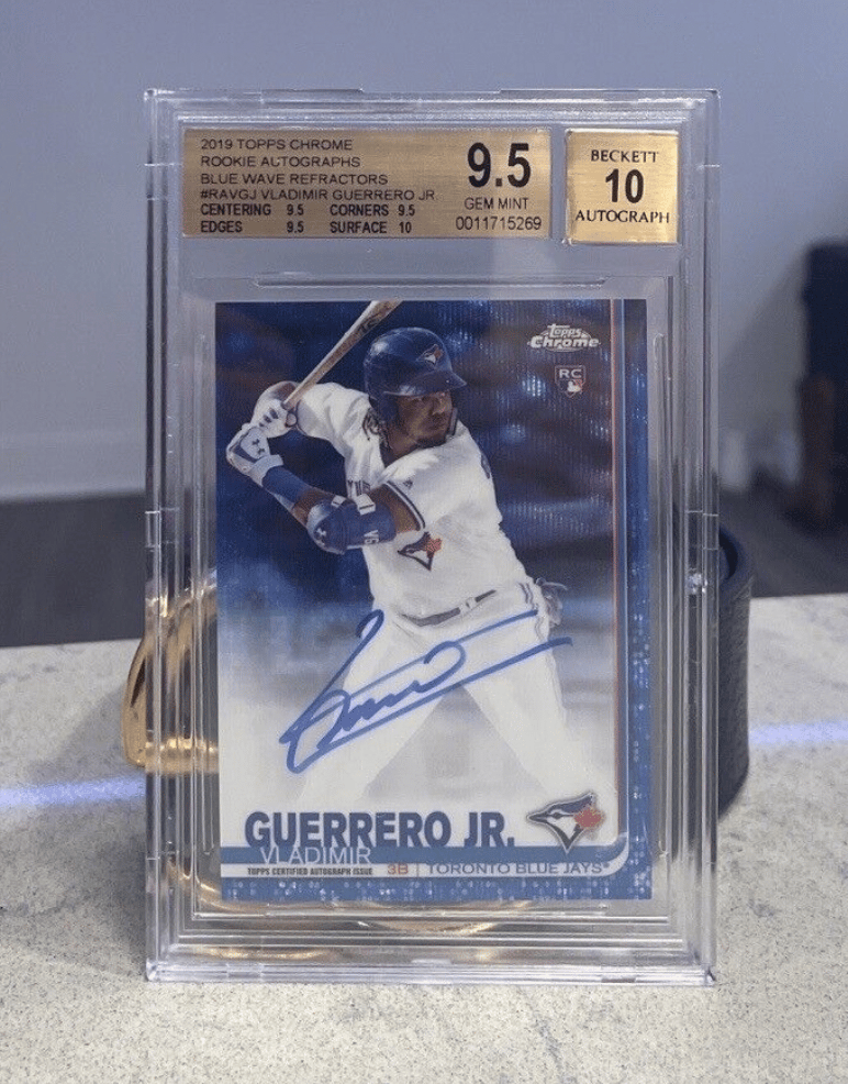 Most valuable Vladimir Guerrero Jr rookie cards: 2019 Topps Chrome Auto Blue
