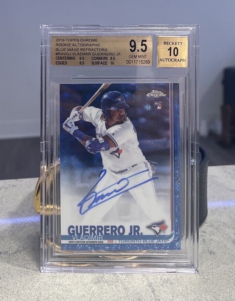 Most valuable Vladimir Guerrero Jr rookie cards: 2019 Topps Chrome Auto Blue