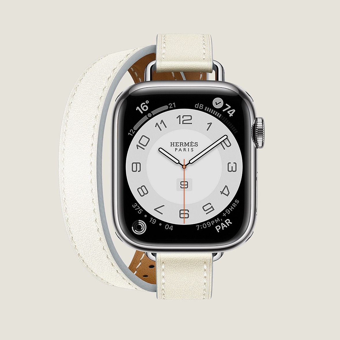 The Hermès Apple Watch partnership has released several products over the years, which are known for customizing luxury. However, this Hermès Apple Watch Series 8 case in stainless steel 41 mm & double tour band in Blanc Swift calfskin is a true masterpiece. It's a limited-edition version features a double tour band made from white calfskin leather, meticulously crafted by Hermès artisans. The stainless steel case adds to its durability and premium feel. Priced at $1,399, this Apple Watch is a perfect fusion of high fashion and cutting-edge technology, designed for those who appreciate the finer things in life.