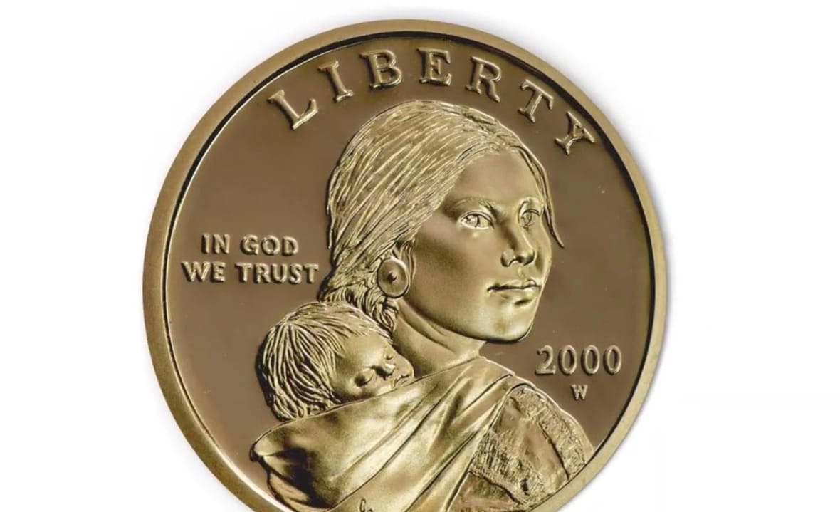 Judd-2190 Pattern 2000-W Sacagawea gold dollars / spaceflight gold dollars