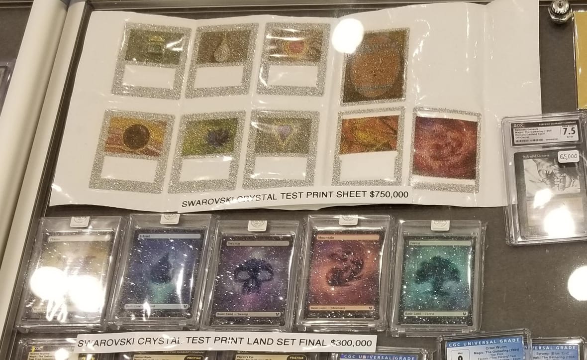 swarovski magic the gathering cards