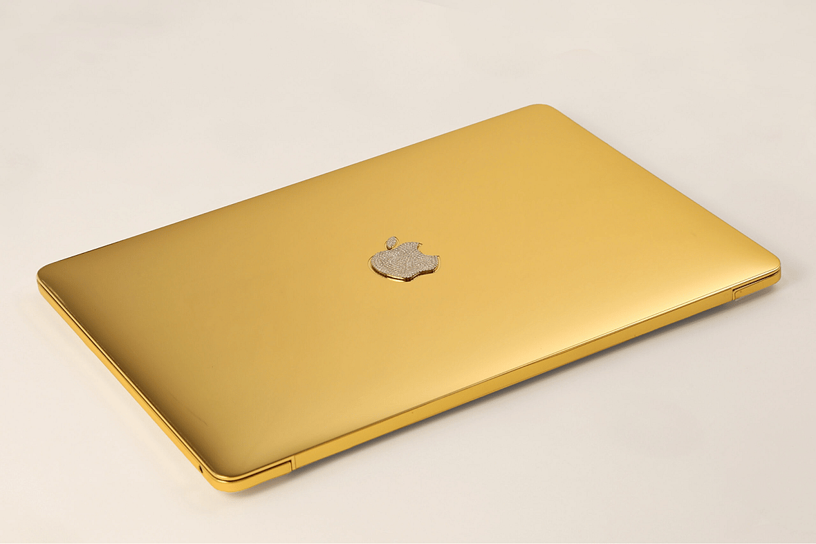 The MacBook Pro is already renowned for its performance and sleek design, but the MacBook Pro Solid Gold Edition by Caviar offers a level of luxury that is unmatched. This limited-edition laptop features a solid 18-karat gold casing, meticulously crafted to perfection. The diamond-encrusted Apple logo on the back adds to its exclusivity. Packed with powerful hardware, including Intel Core i9 processors and ample storage, this MacBook Pro offers top-notch performance in a truly opulent form. Priced at $15,000 max, this laptop is a true status symbol for those who demand uncompromising luxury and performance.