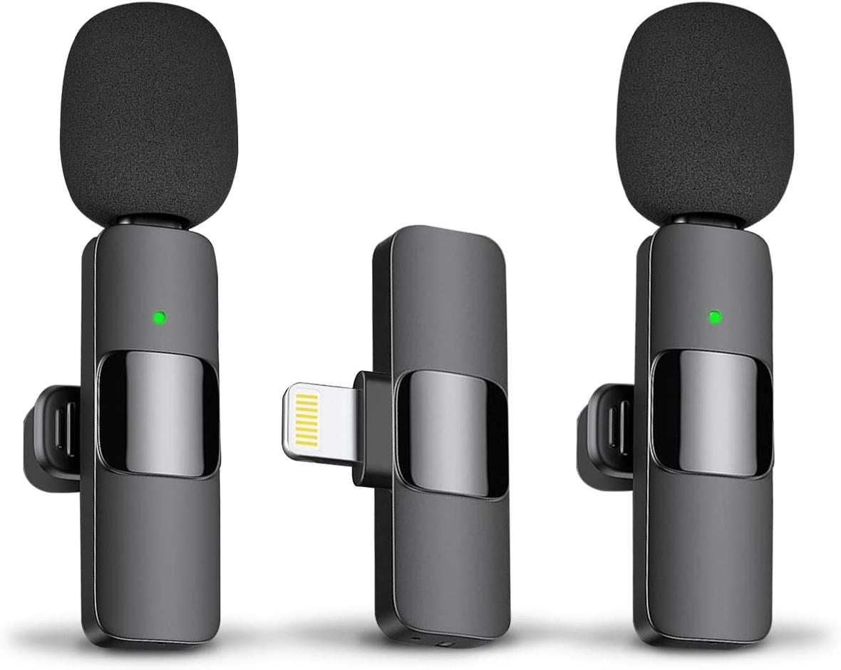 best microphones for iPhone: Maybesta Professional Wireless Lavalier lapel