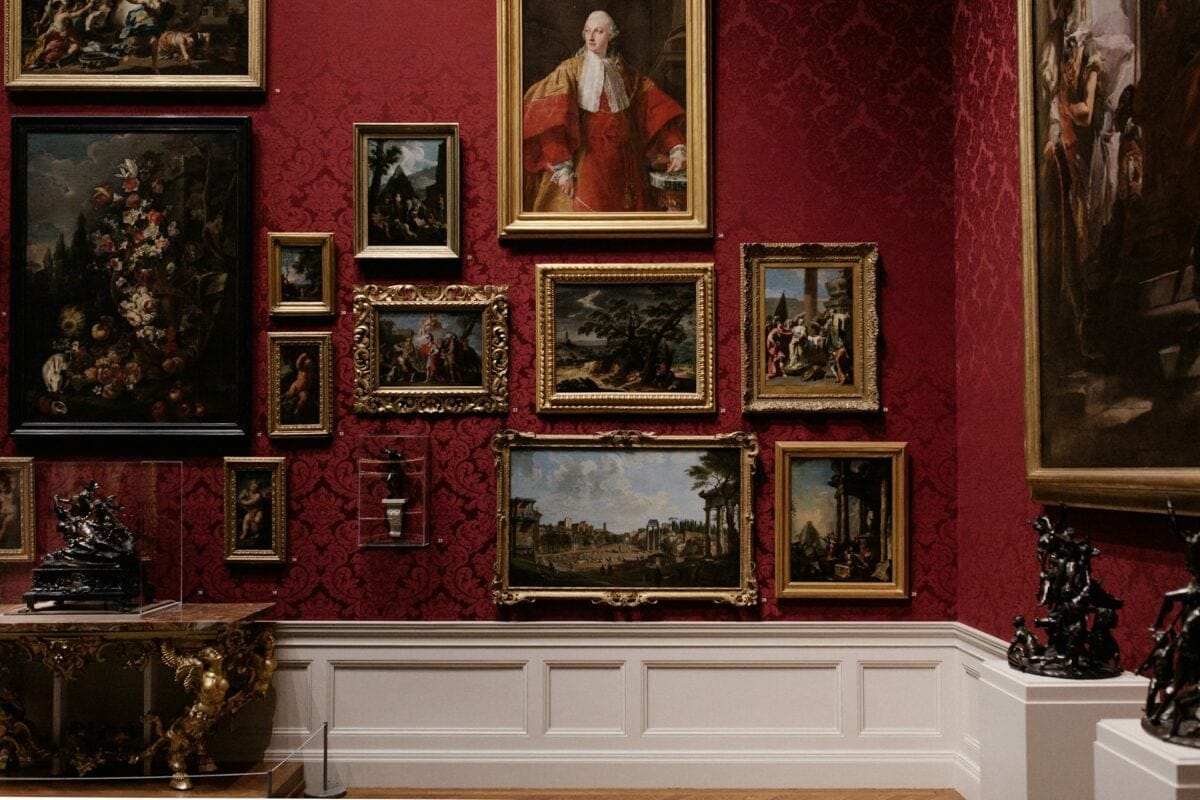 paintings on a red wall / most controversial paintings