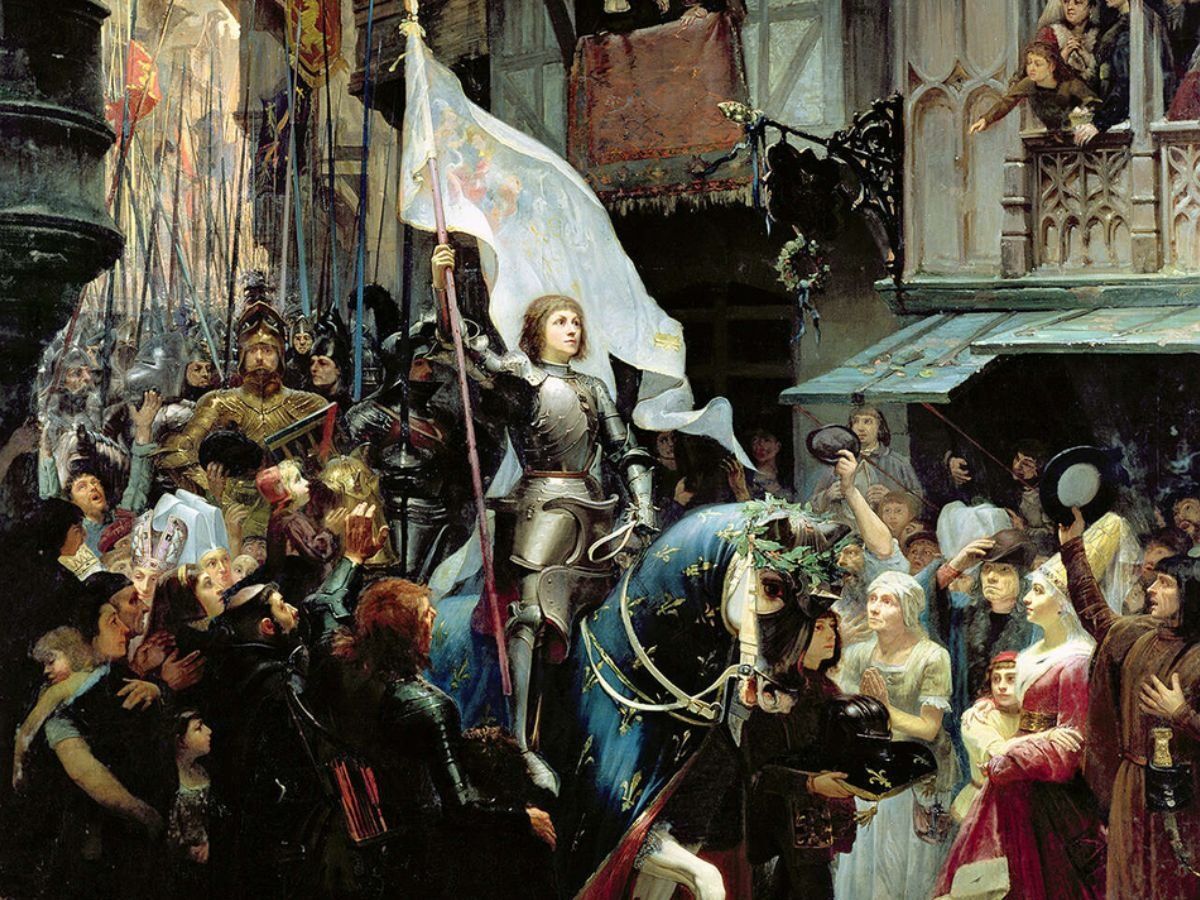 Women Who Led Armies Joan of Arc Enters Orléans by Jean-Jacques Scherrer