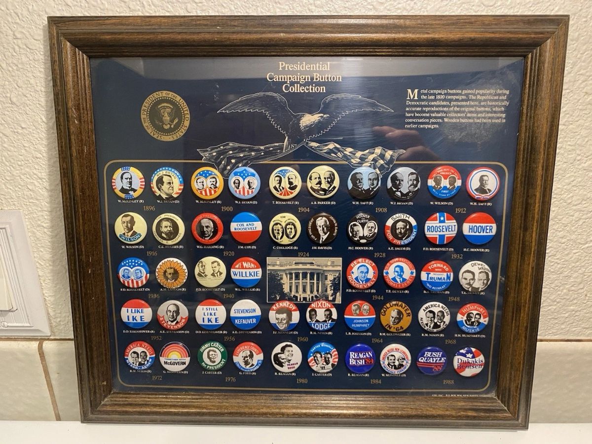 presidential campaign buttons