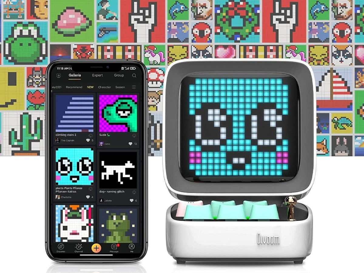 Pixel Art Bluetooth Speaker, Amazon