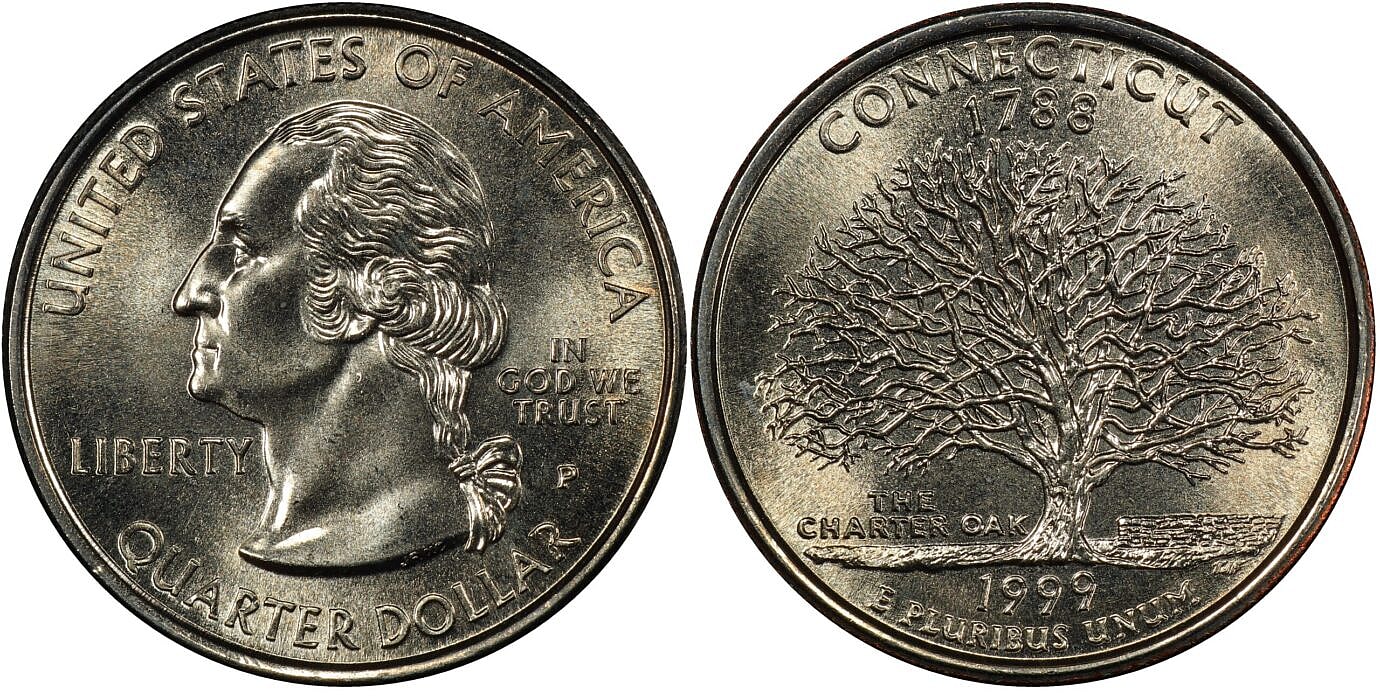 1999 Connecticut Experimental Quarter