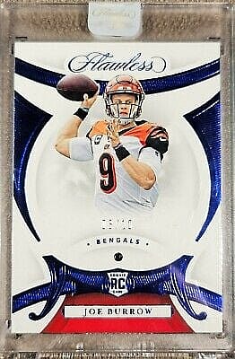 flawless; joe burrow rookie card