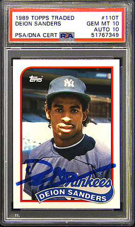 most valuable Deion Sanders rookie cards