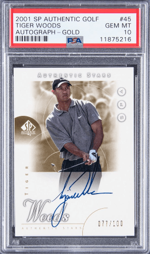valuable Tiger Woods memorabilia