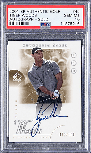 valuable Tiger Woods memorabilia