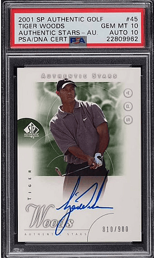 valuable Tiger Woods memorabilia