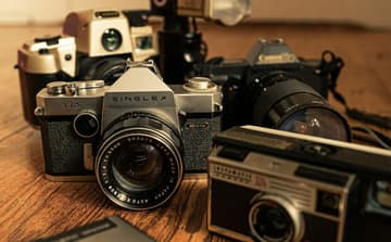 assorted old cameras