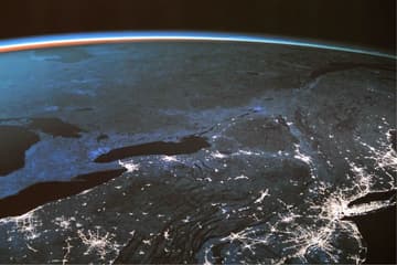 Earth from space.