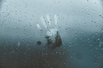 handprint on glass pane / strange disappearances